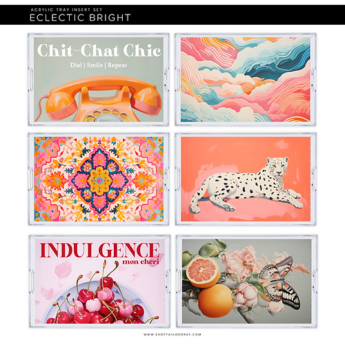 Eclectic Bright Tray Inserts