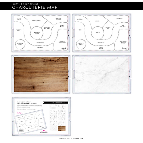 Charcuterie Map Tray Inserts