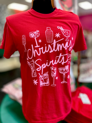 Christmas Spirits Red Tee