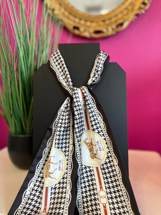 Design Me Houndstooth Wide Twilly