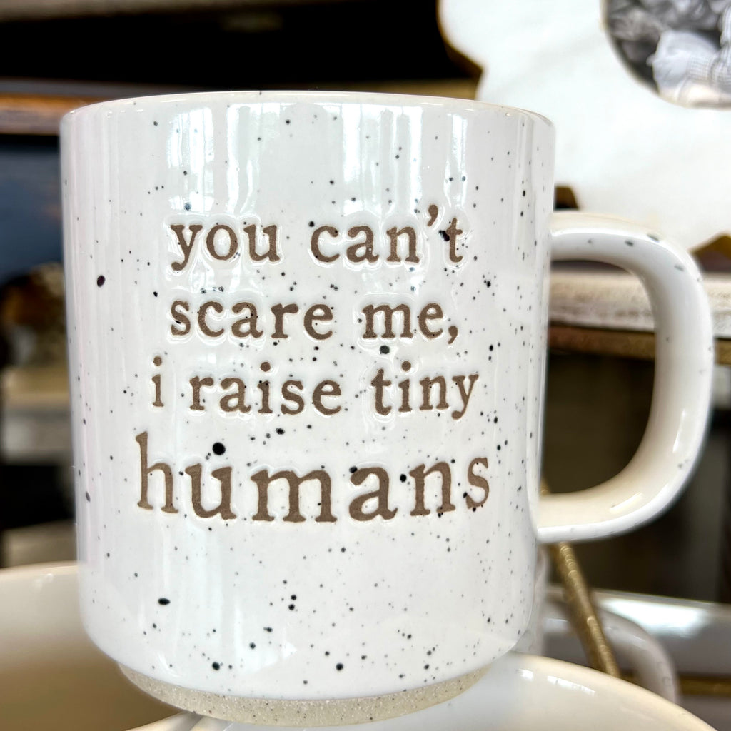 Raise Tiny Humans White Mom Mug