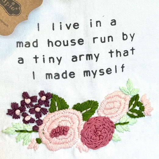 Mad House Embroidery Towel
