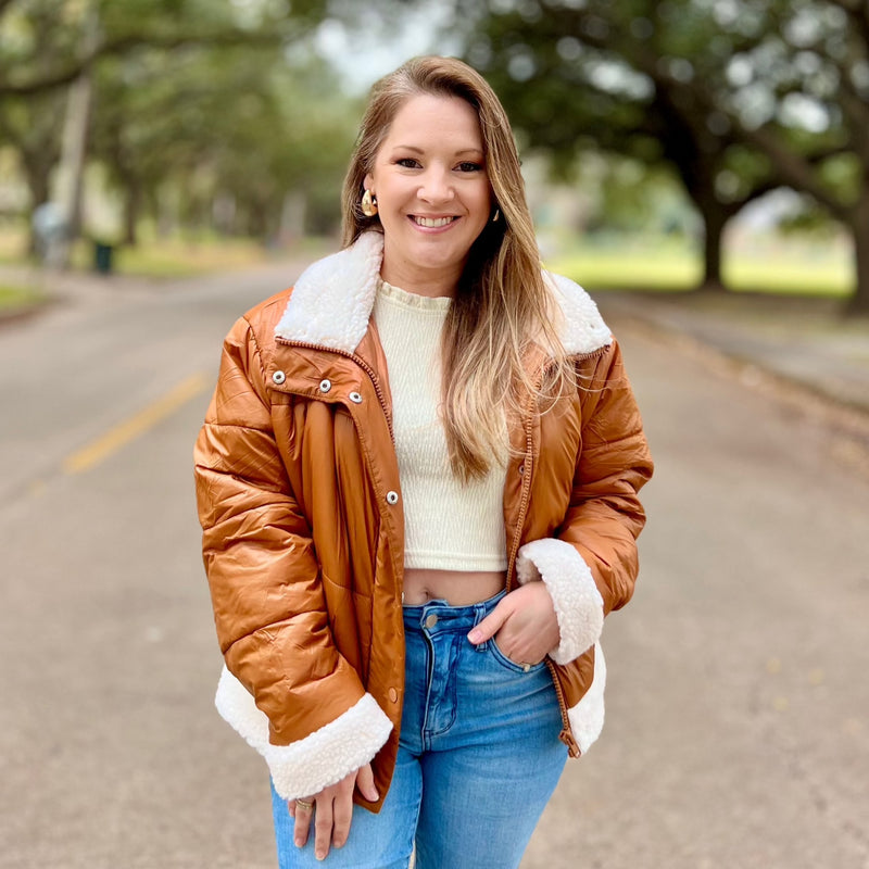 Camel 2025 sherpa jacket