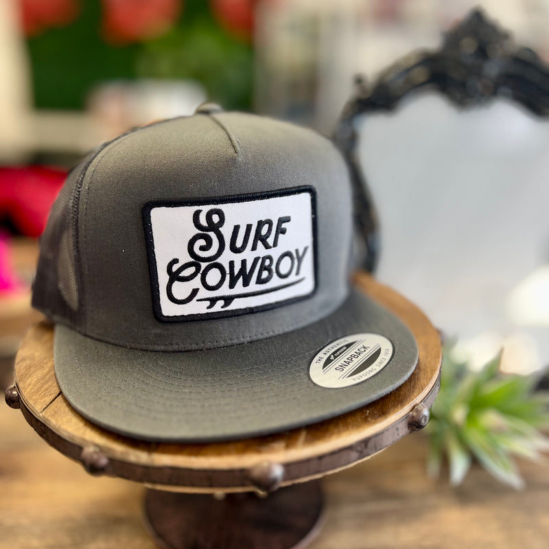 Surf Cowboy Gray Trucker Hat