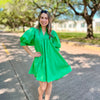 Cami Green VNeck Dress