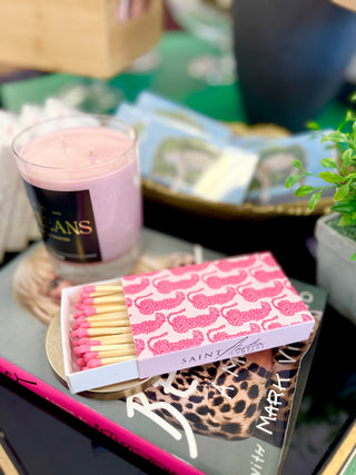 Pink Cheetah Matchbox