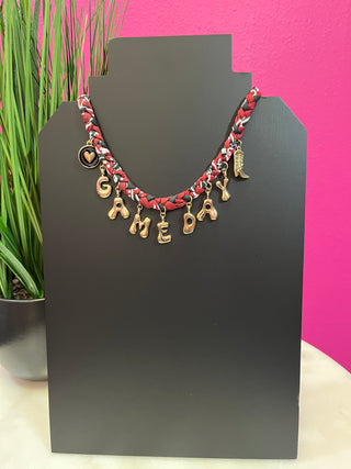 Maroon Bandana Gameday Necklace