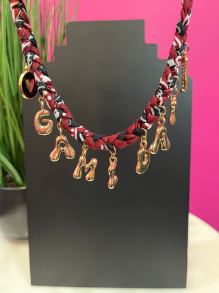 Maroon Bandana Gameday Necklace