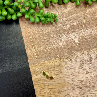Gold 3Oval Danity Necklace