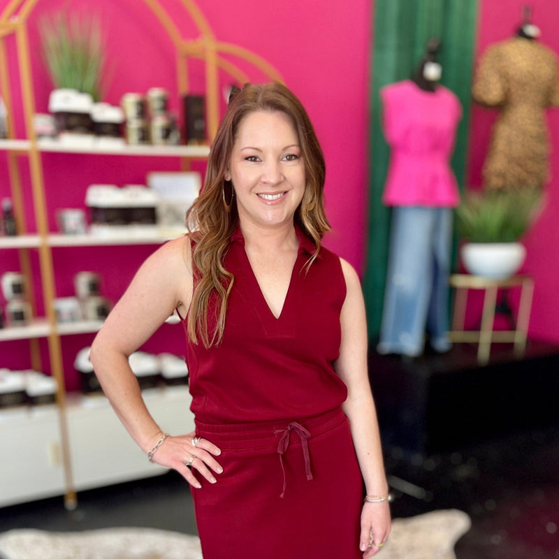 Maroon Essentials Skort
