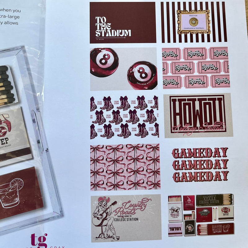 Gameday College Station Tray Inserts