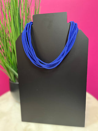 Royal Blue Layered Rope Necklace
