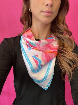 Bright Abstract Aztec Wild Rag