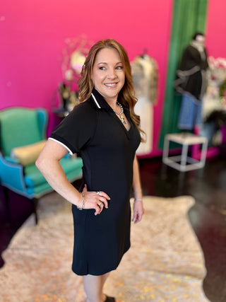 Whitney Black Essential Dress