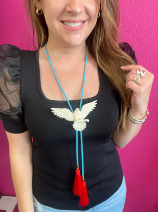 Ivory Eagle Boho Necklace