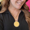 LNL Gold Plated Chain & Coin Necklace
