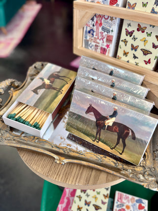 English Polo Horse Matchbox