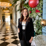 Sparkle Me Black Velvet Blazer