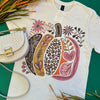Floral Pumpkin Bling Tee