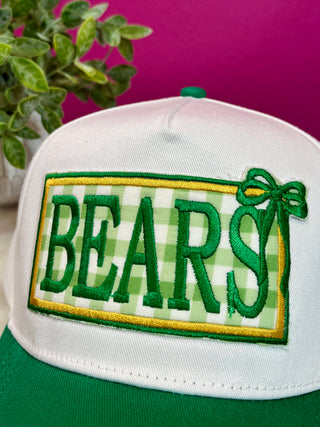Bears Check Patch Green Baseball Hat
