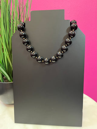 Black Gumball Necklace