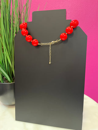 Red Gumball Necklace