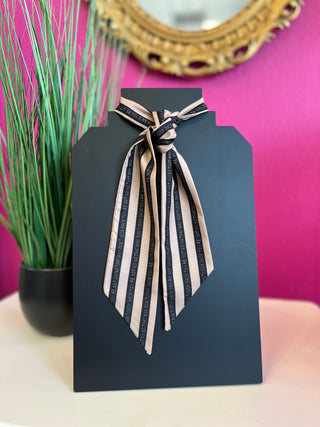 Coffee & Black Striped Twilly