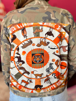 Animal Kingdom Camo Scarf Shajacket