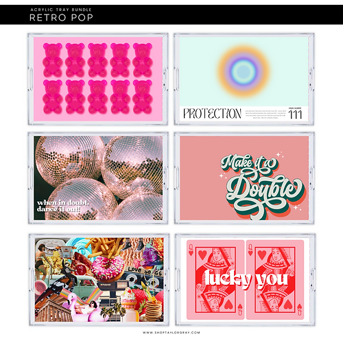 Retro Pop Tray Inserts