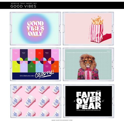 Good Vibes Tray Inserts