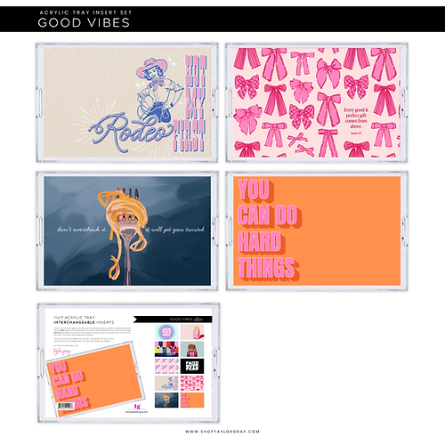 Good Vibes Tray Inserts
