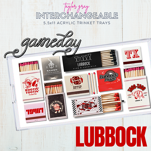 Gameday Lubbock Trinket Tray Insert Set