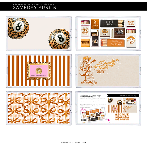 Gameday Austin Trinket Tray Insert Set