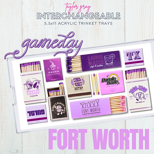 Gameday Ft Worth Trinket Tray Insert Set