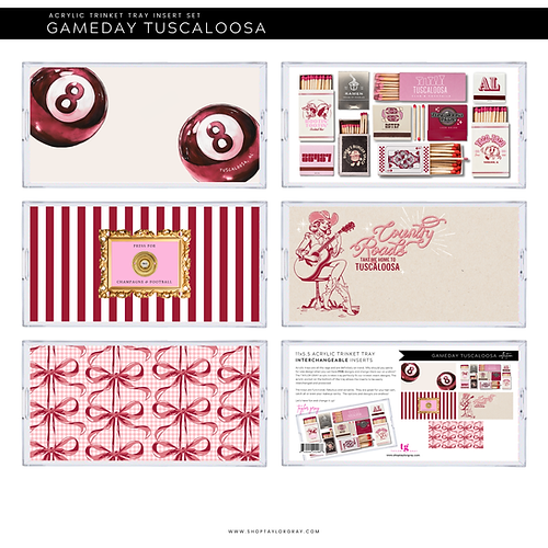 Gameday Tuscaloosa Trinket Tray Insert Set