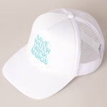 White Save Water Drink Margs Trucker Hat
