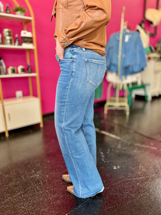 Imaginative Mid Rise Flare Denim Jeans