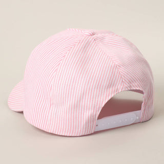 Pink Tanned & Tipsy Striped Baseball Hat