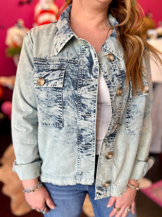 Welcome to the Jungle Denim Scarf Shajacket