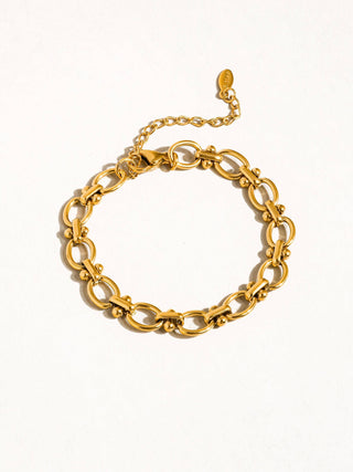 Dawson 18K Gold Braided Chain Bracelet - Water Resistant