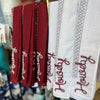 White Howdy Frilly Bandana Scarf