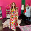 Bright & Fun Floral Midi Dress