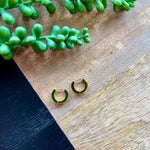 Gold Crystal Huggie - Water Resistant