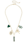 Baylor Gold Chain Charm Necklace