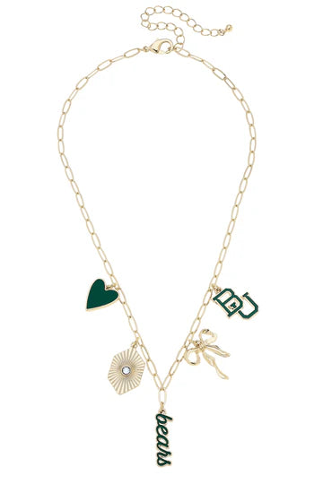Baylor Gold Chain Charm Necklace
