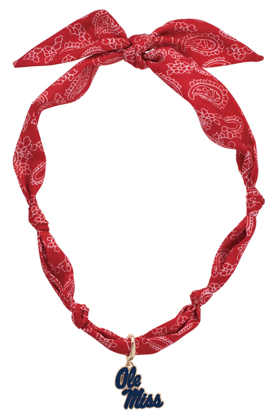 Ole Miss Scarf Necklace