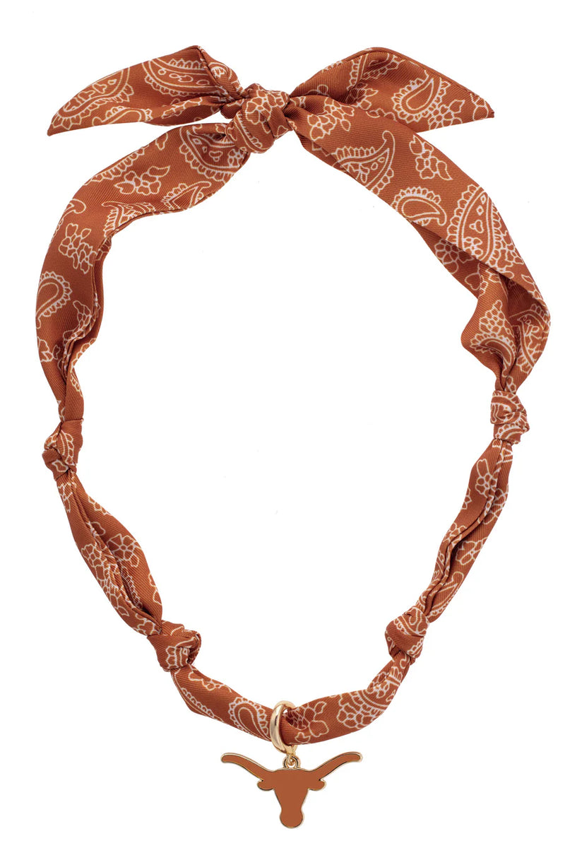 Texas Longhorns Scarf Necklace