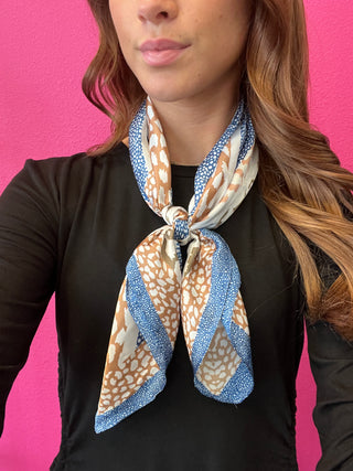 Wild Things Neutral Print Wild Rag