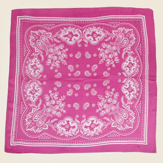 Hot Pink Paisley Wild Rag