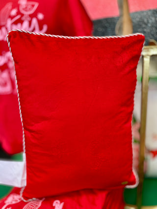 HoHoHo Champagne Bottle Pillow